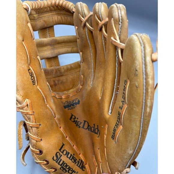 Louisville Slugger Big Daddy Baseball Glove LSG10 Top Grain Cowhide - Picture 3 of 5